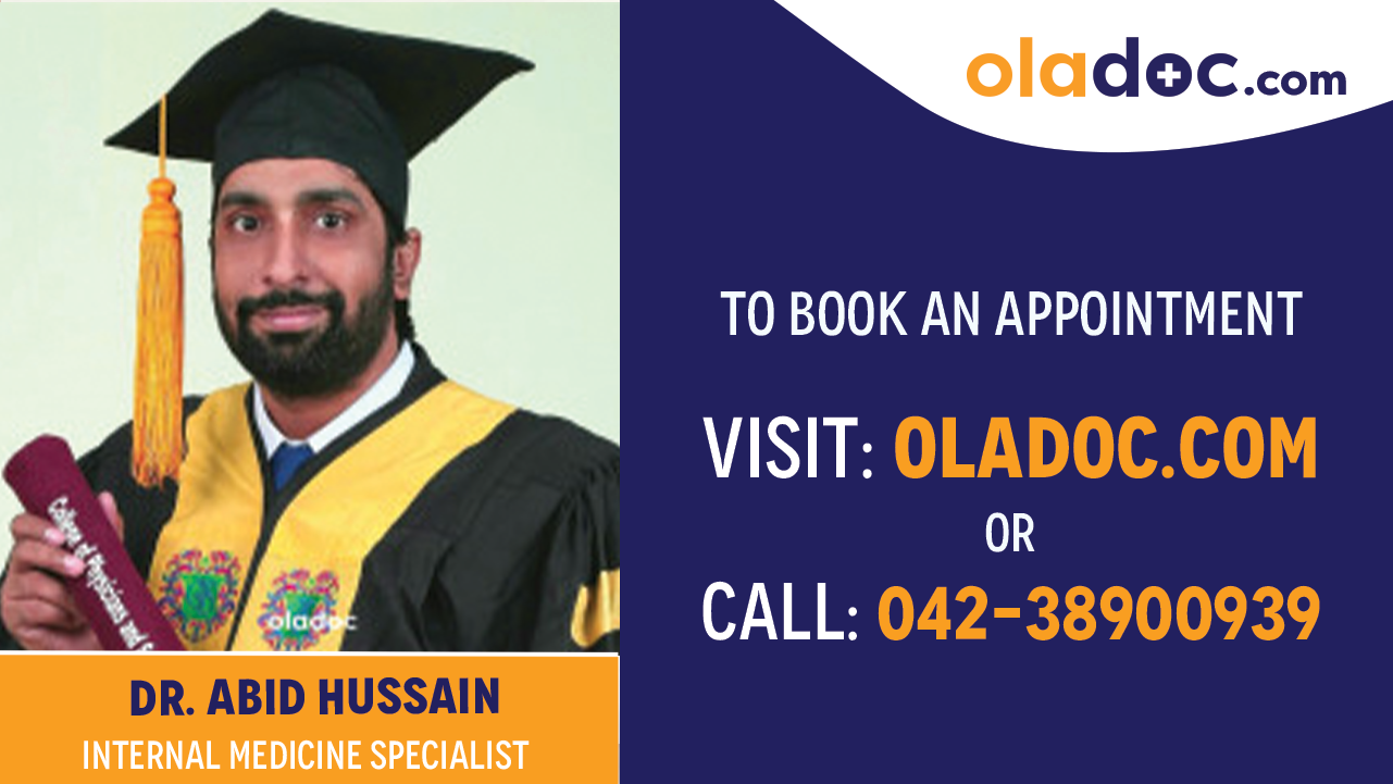 Book appointment with Dr. Abid Hussain-best Internal Medicine Specialist in Multan